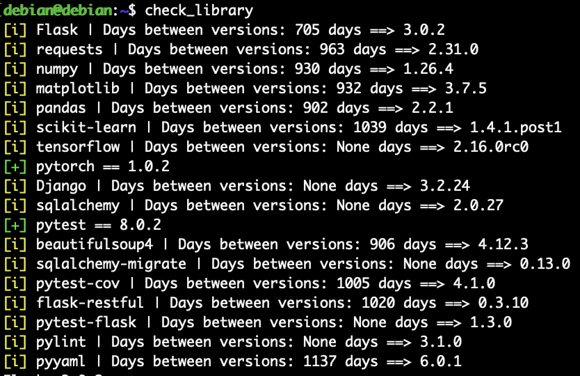 Example check lib